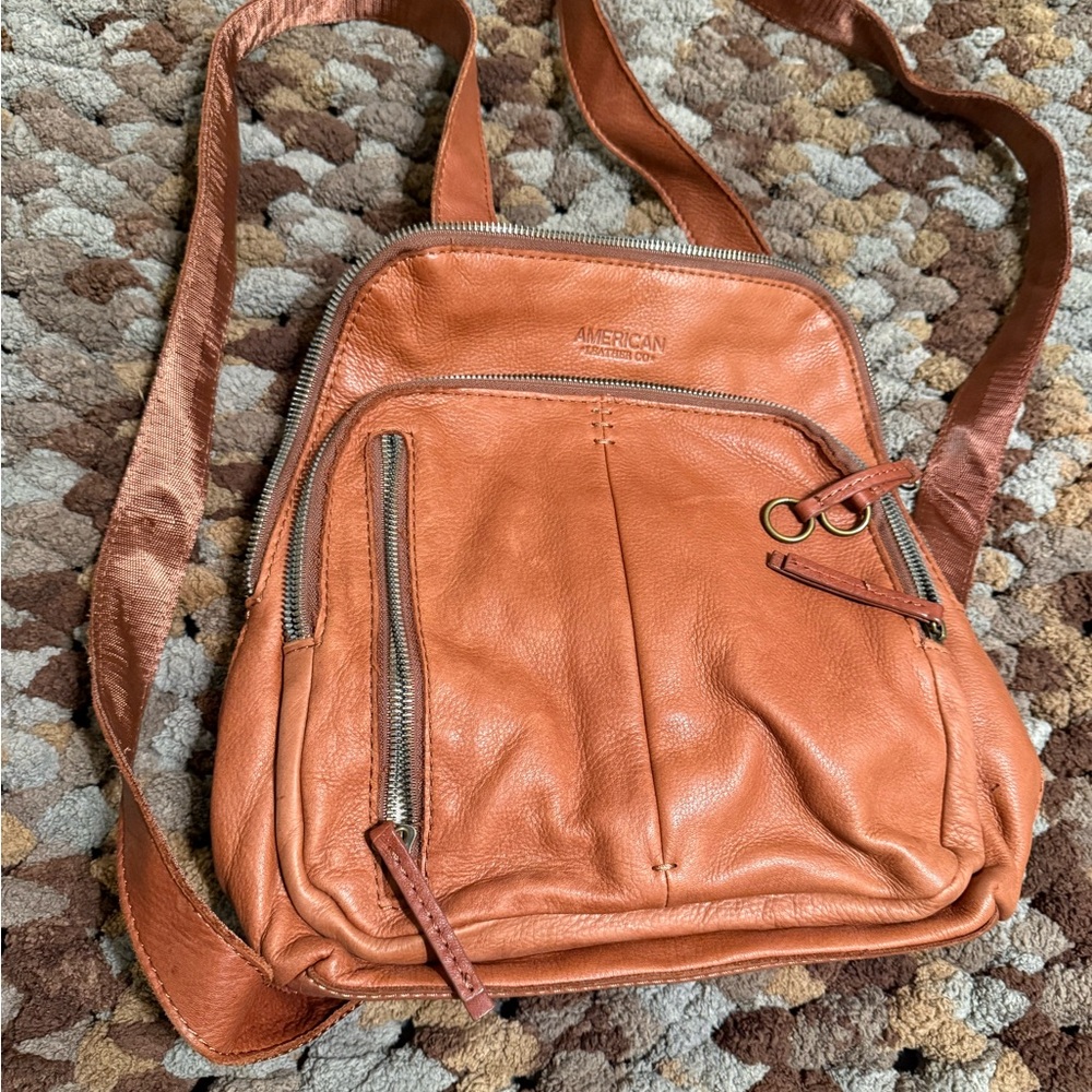 American Leather Tan Backpack